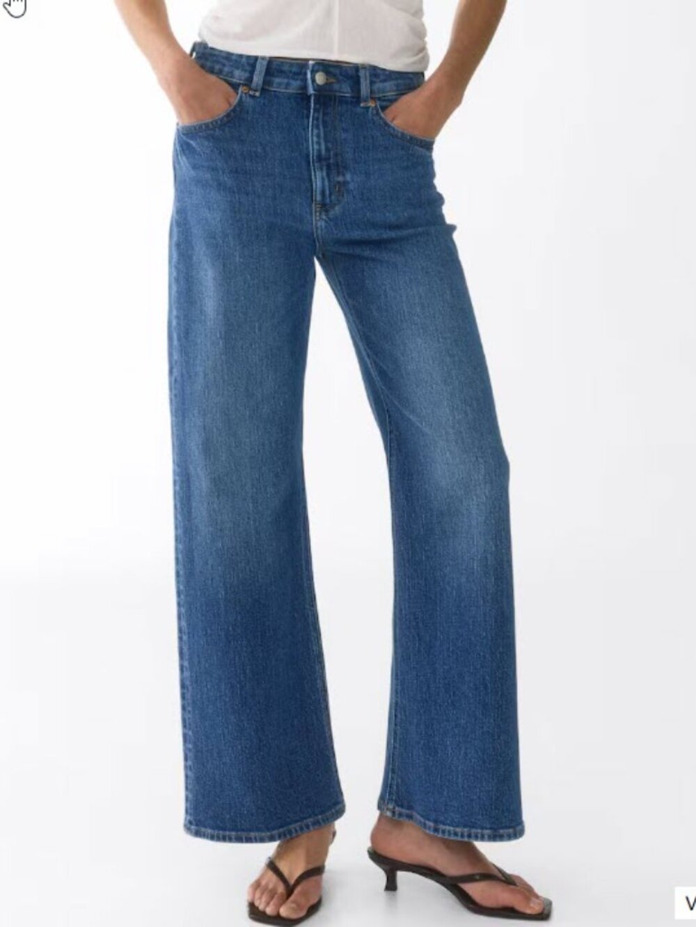 H&M Wide Leg High Waist Denim